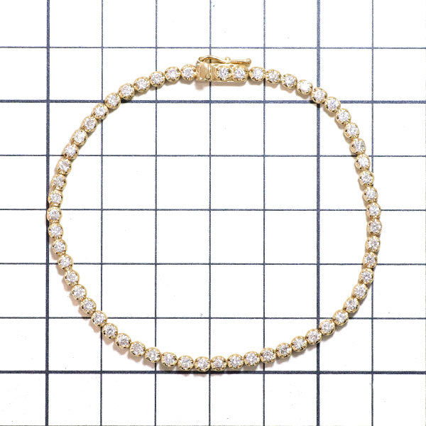 K18YG ダイヤモンド ブレスレット 2.00ct テニス