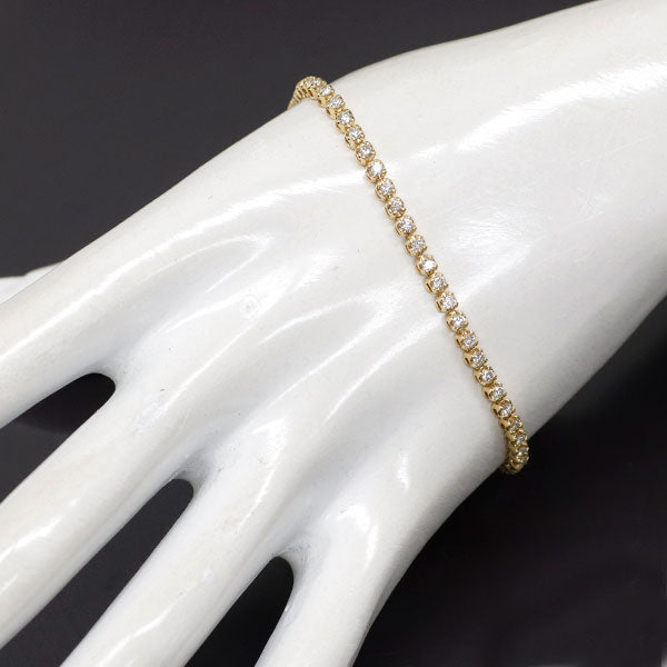 K18YG ダイヤモンド ブレスレット 2.00ct テニス