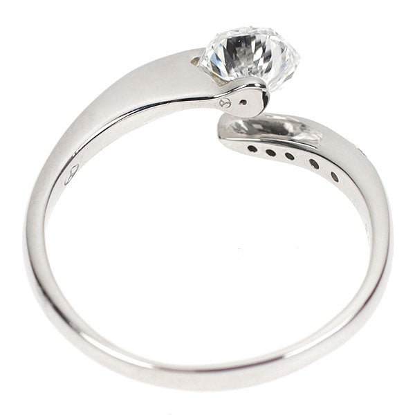 Pt900 ヘキサゴナル ダイヤモンド リング 0.775ct D0.08ct D VS1