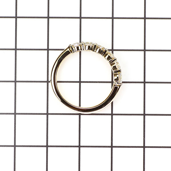 K18YG ダイヤモンド リング 1.18ct 一文字