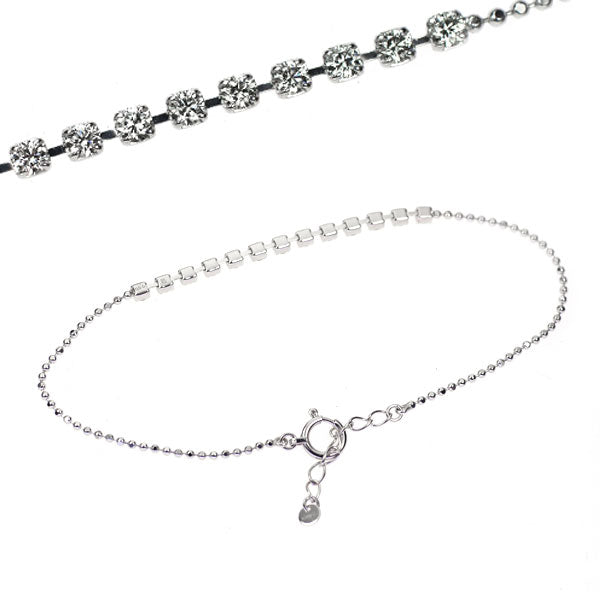 K18WG ダイヤモンド ブレスレット 0.50ct