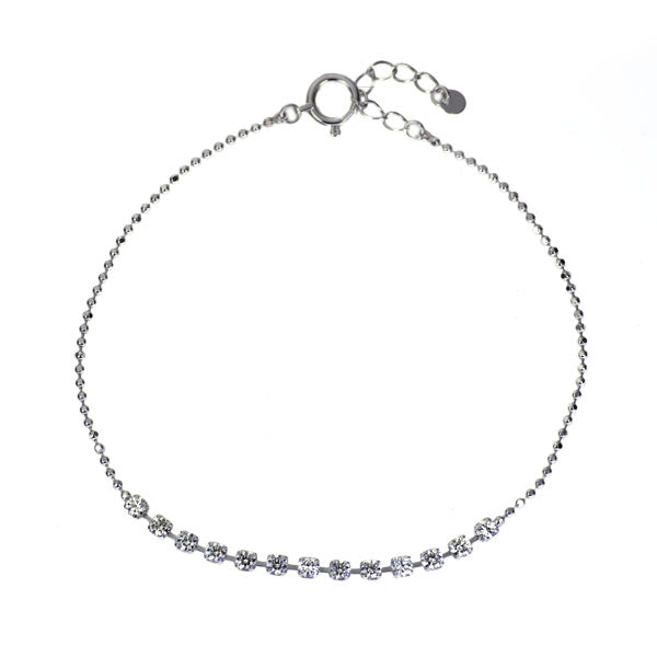 K18WG ダイヤモンド ブレスレット 0.50ct
