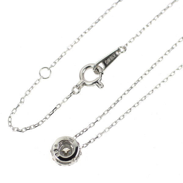 K18WG ダイヤモンド ペンダントネックレス 0.20ct