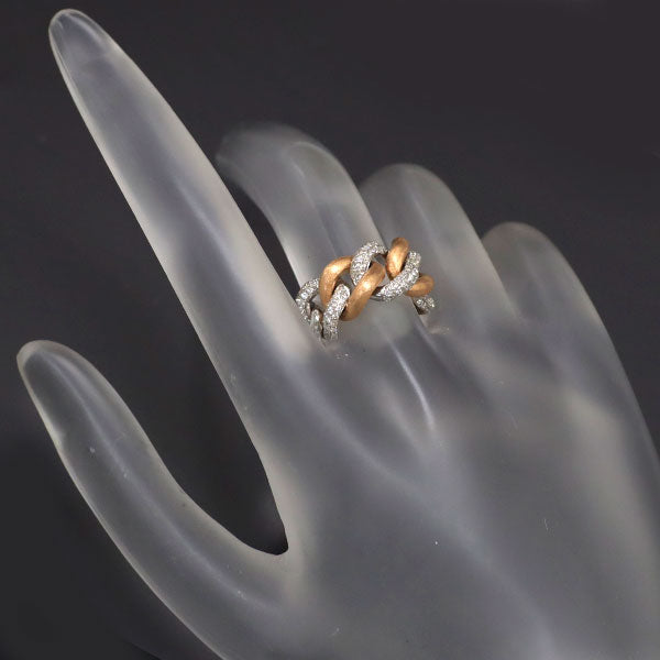 K18WG/PG ダイヤモンド リング 0.69ct