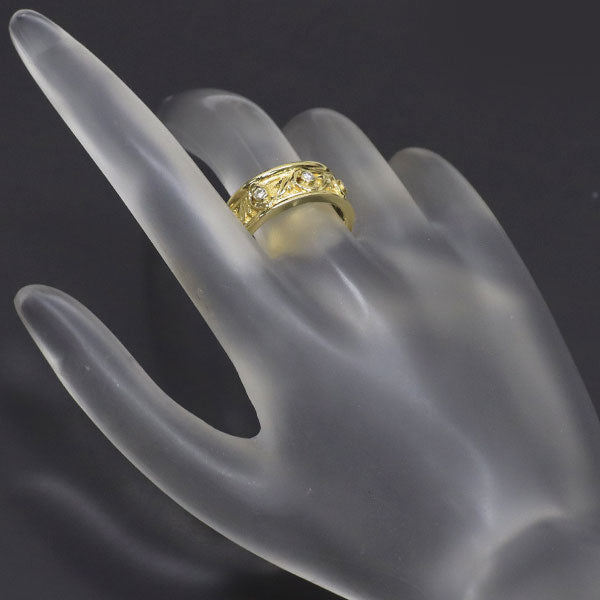 ミキモト K18YG ダイヤモンド リング 0.10ct