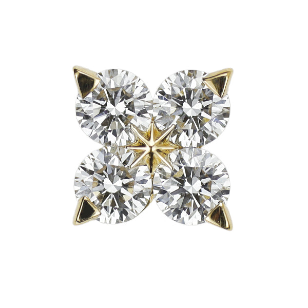 スタージュエリー K18YG ダイヤモンド ピアス 0.25ct ブライテストスター 片方のみ
