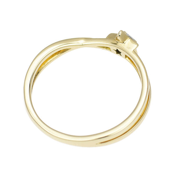 wish upon a star K18YG ダイヤモンド リング 0.129ct スター