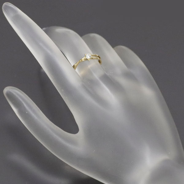 wish upon a star K18YG ダイヤモンド リング 0.129ct スター