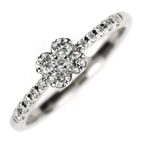 ポンテヴェキオ Pt999 ダイヤモンド リング 0.25ct フラワー