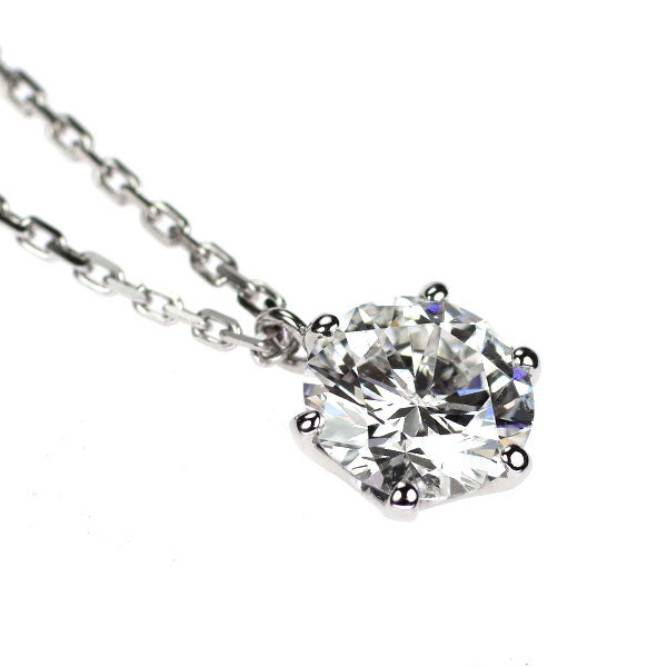 Pt ダイヤモンド ペンダントネックレス 1.095ct G I1 VG