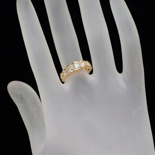 K18YG ダイヤモンド リング 1.04ct ハーフエタニティ