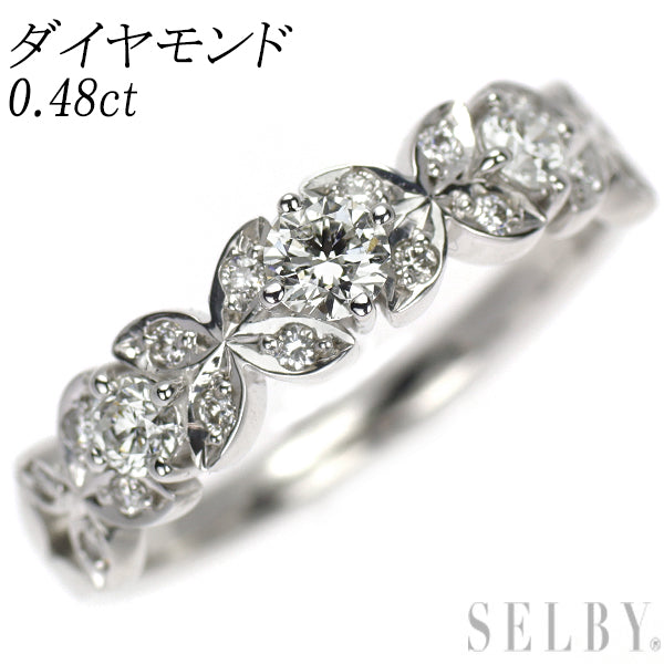 K18WG ダイヤモンド リング 0.48ct