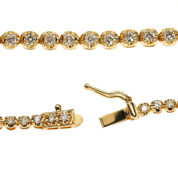 K18YG ダイヤモンド ブレスレット 1.00ct テニス