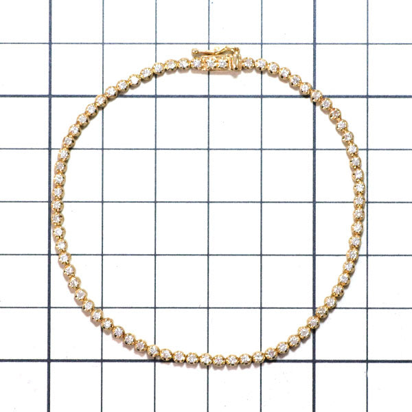 K18YG ダイヤモンド ブレスレット 1.00ct テニス