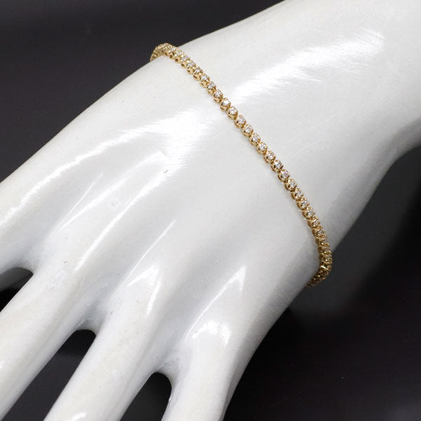 K18YG ダイヤモンド ブレスレット 1.00ct テニス