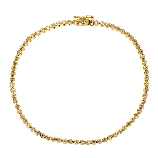 K18YG ダイヤモンド ブレスレット 1.00ct テニス