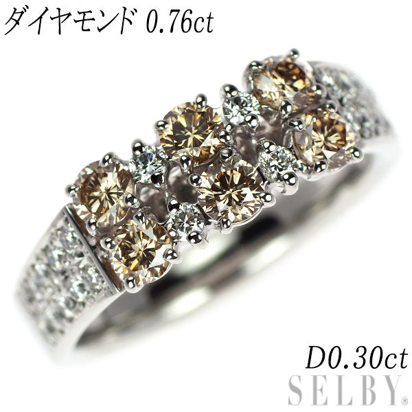 Pt900 ダイヤモンド リング 0.76ct 0.30ct — セルビーオンライン