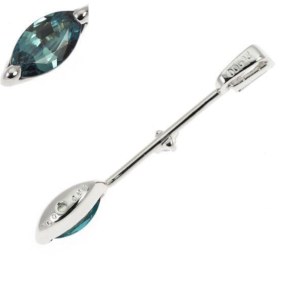 希少 Pt900 アレキサンドライト ダイヤモンド ペンダントトップ 0.30ct D0.08ct