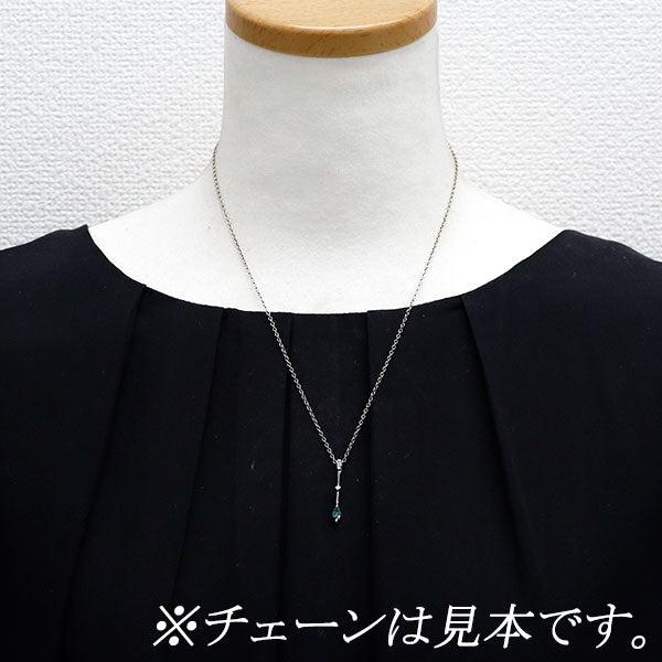 希少 Pt900 アレキサンドライト ダイヤモンド ペンダントトップ 0.30ct D0.08ct