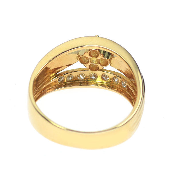 ジュネ K18YG ダイヤモンド リング 0.46ct