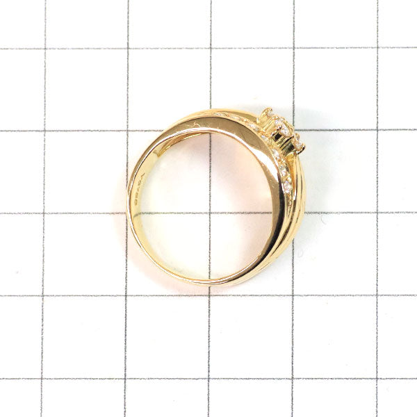 ジュネ K18YG ダイヤモンド リング 0.46ct