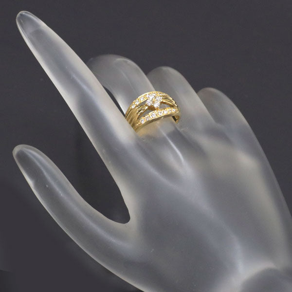 ジュネ K18YG ダイヤモンド リング 0.46ct