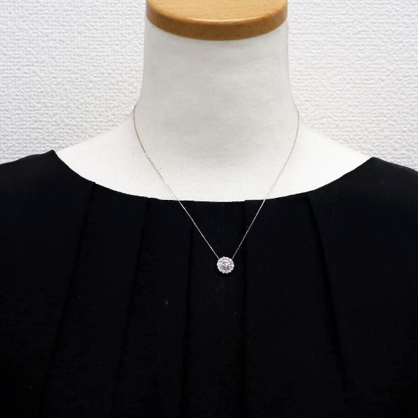 Pt 天然ピンクダイヤモンド ペンダントネックレス 0.210ct D0.52ct LPP I1