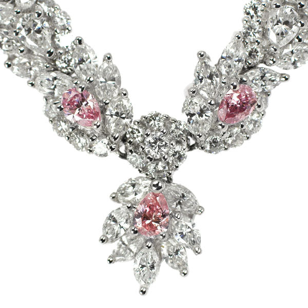 Pt 天然ピンクダイヤモンド ペンダントネックレス 0.504ct FP/FIPP SI2/I1 D3.59ct