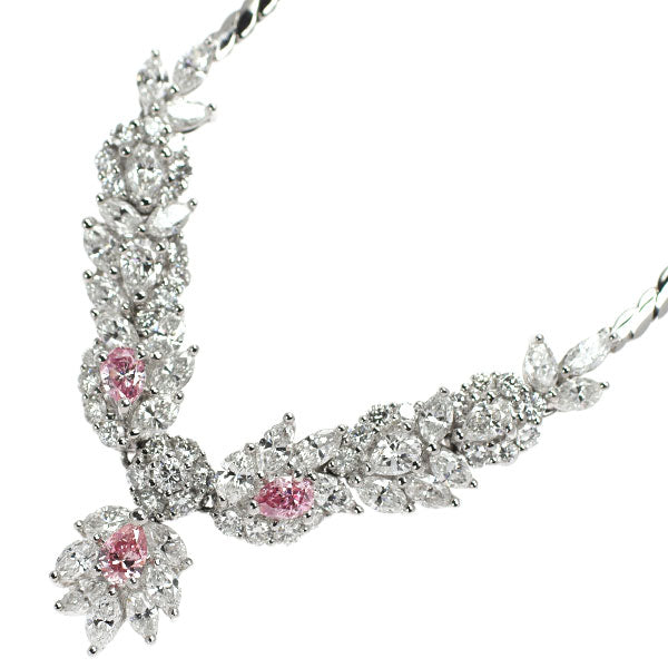 Pt 天然ピンクダイヤモンド ペンダントネックレス 0.504ct FP/FIPP SI2/I1 D3.59ct