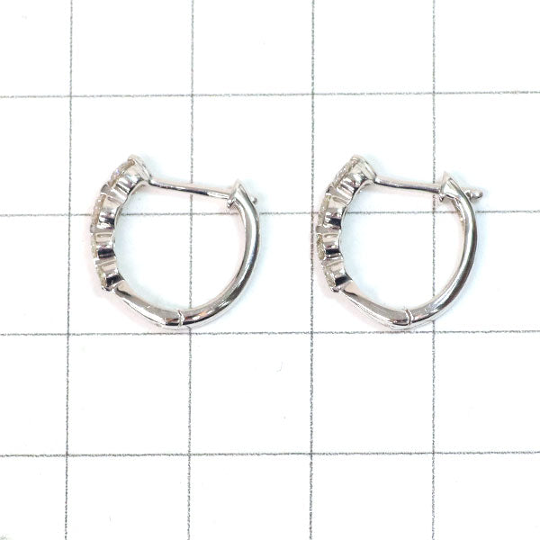 K14WG ダイヤモンド ピアス 0.50ct フープ — セルビーオンライン