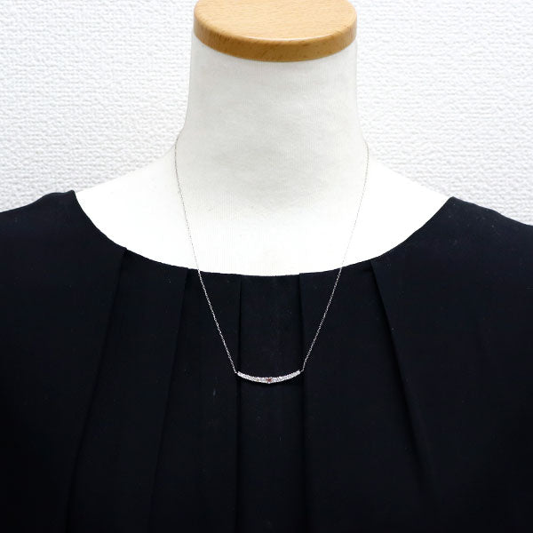 Pt 天然ピンクダイヤモンド ペンダントネックレス 0.154ct FDOP SI1 D0.69ct