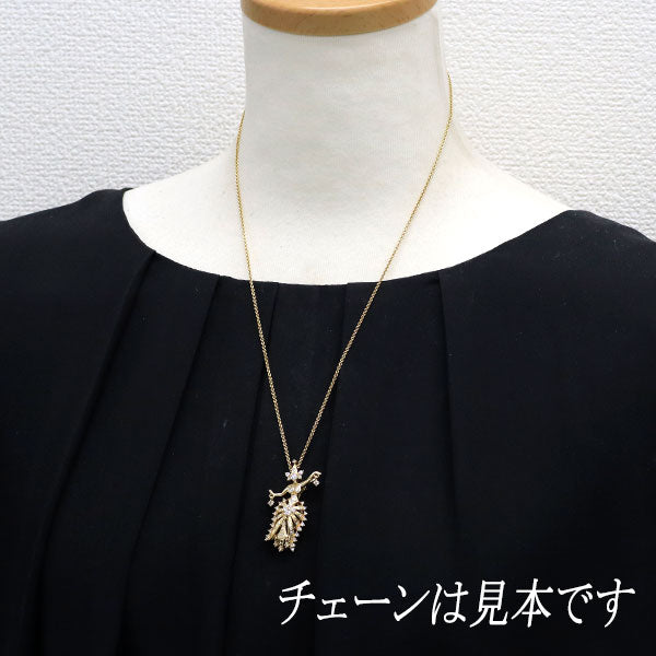 田崎真珠 K18YG ダイヤモンド ブローチ兼ペンダントトップ 0.92ct