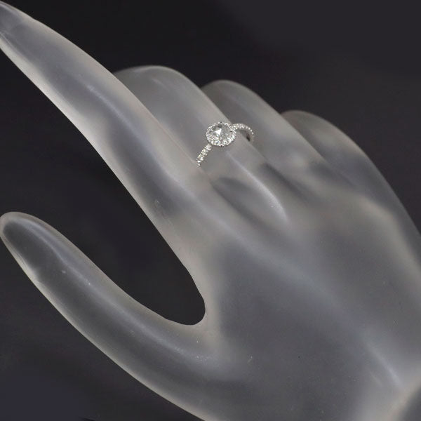 K18WG ローズカット/ラウンドブリリアントカット ダイヤモンド リング 0.31ct