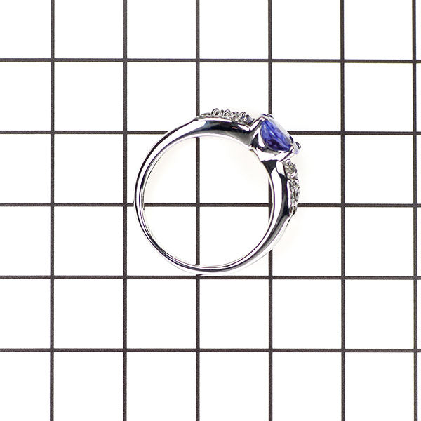 Pt900 タンザナイト ダイヤモンド リング 1.85 D0.37ct