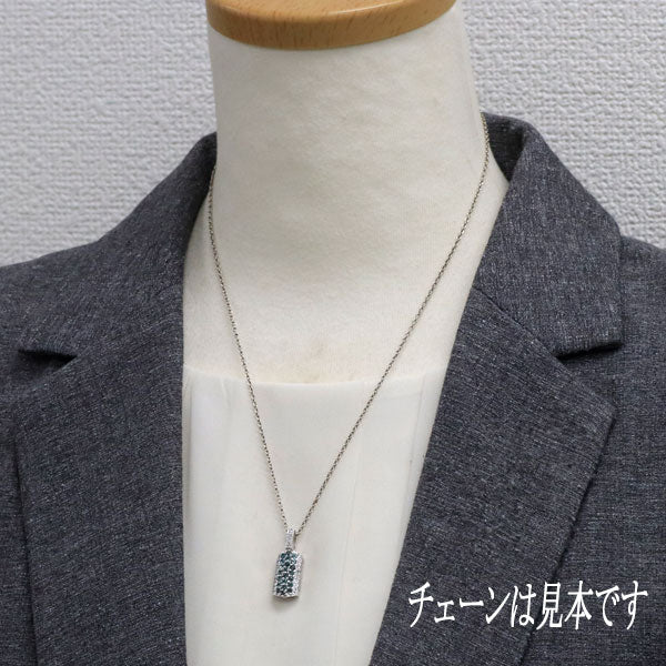 希少 K18WG アレキサンドライト ダイヤモンド ペンダントトップ 0.61ct D0.18ct