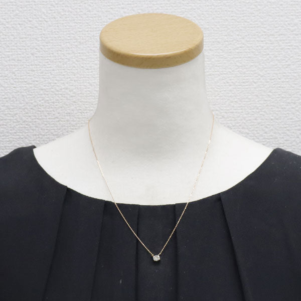 新品 K18PG オーバル ダイヤモンド ペンダントネックレス 0.558ct L VS2【エスコレ】