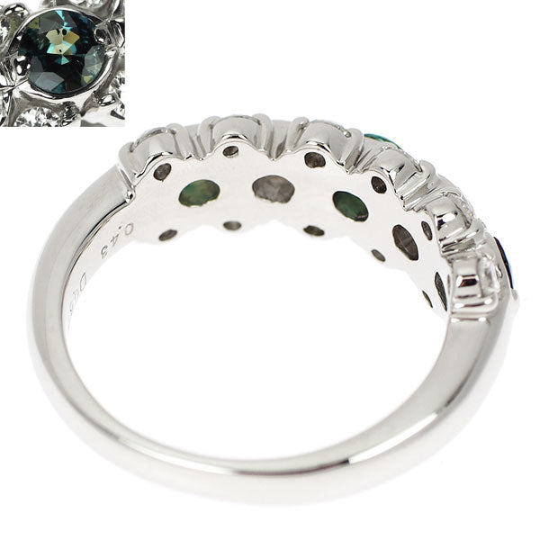 希少 Pt900 アレキサンドライト ダイヤモンド リング 0.43ct D0.67ct