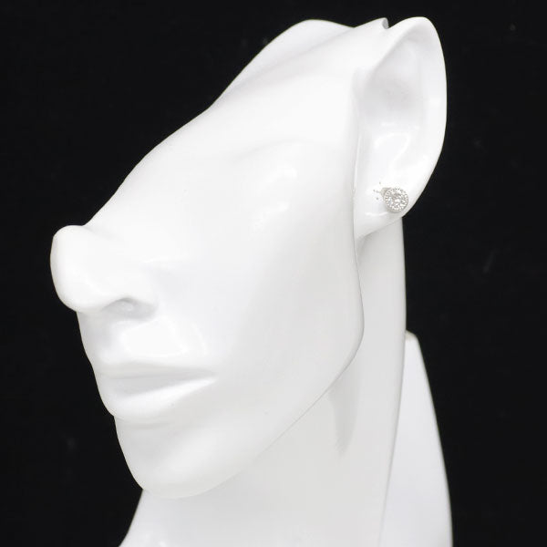 新品 Pt900/Pt950  ラウンドシェイプ スターカット ダイヤモンド ピアス 1.068ct H SI2 鍛造ミルグレイン【エスコレ】