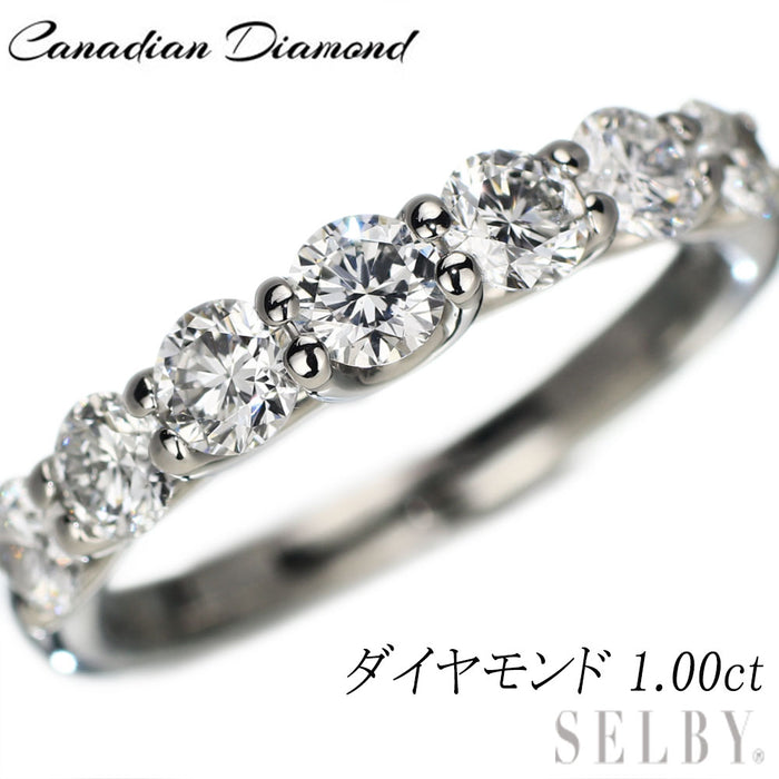 PT950 天然ダイヤモンド　リング カナディアンダイヤモンド Pt950 ダイヤモンド リング D1.00ct