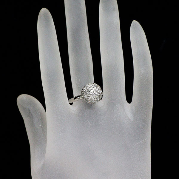 Pt900 ダイヤモンド リング 2.10ct  パヴェ