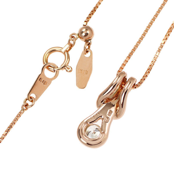フォーエバーマーク K18PG ダイヤモンド ペンダントネックレス 0.155ct エンコルディア