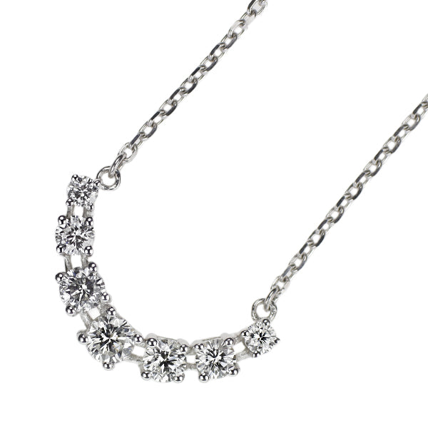 K18WG ダイヤモンド ペンダントネックレス 0.45ct