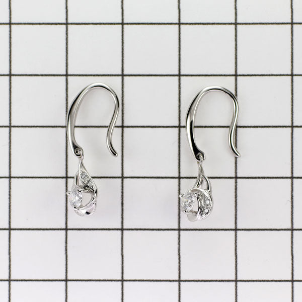 Pt900 ダイヤモンド ピアス 0.33ct D0.04ct