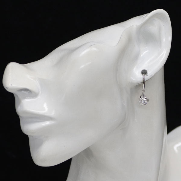 Pt900 ダイヤモンド ピアス 0.33ct D0.04ct