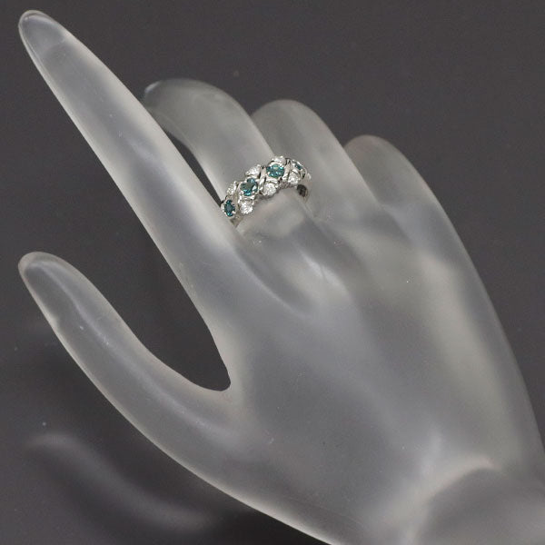希少 Pt900 アレキサンドライト ダイヤモンド リング 0.40ct D0.26ct