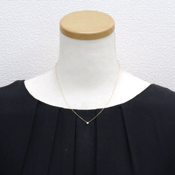 ヴァンドーム青山 K18YG ダイヤモンド ペンダントネックレス 0.06ct