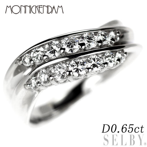 【きれいめファッション51選】上品さと清潔感をキープし モニッケンダム Pt900 ダイヤモンド リング 0.65ct — セルビー プラチナ台