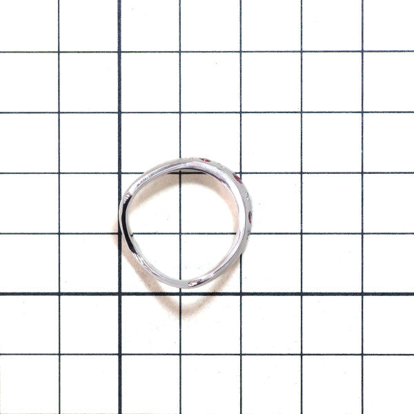 カラッチ K18WG ルビー ダイヤモンド リング 0.15ct D0.05ct