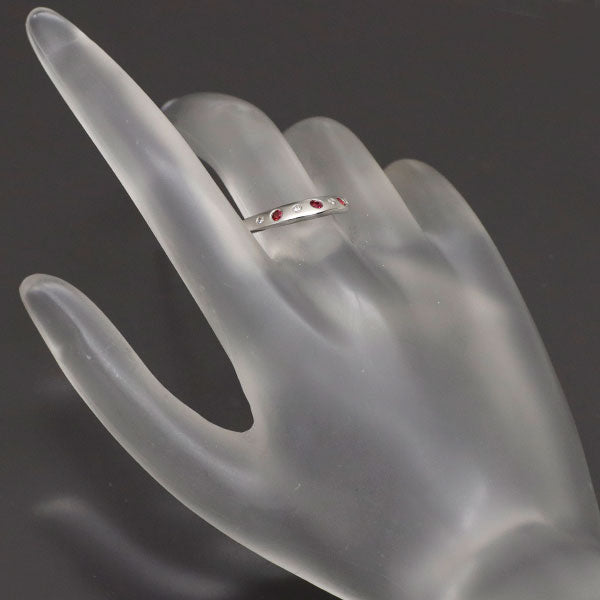 カラッチ K18WG ルビー ダイヤモンド リング 0.15ct D0.05ct