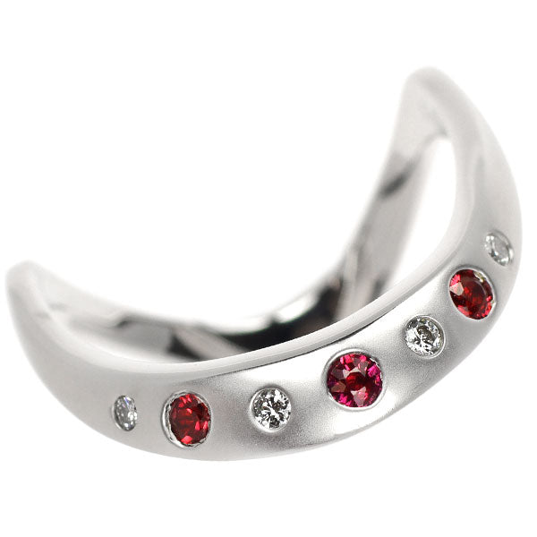 カラッチ K18WG ルビー ダイヤモンド リング 0.15ct D0.05ct